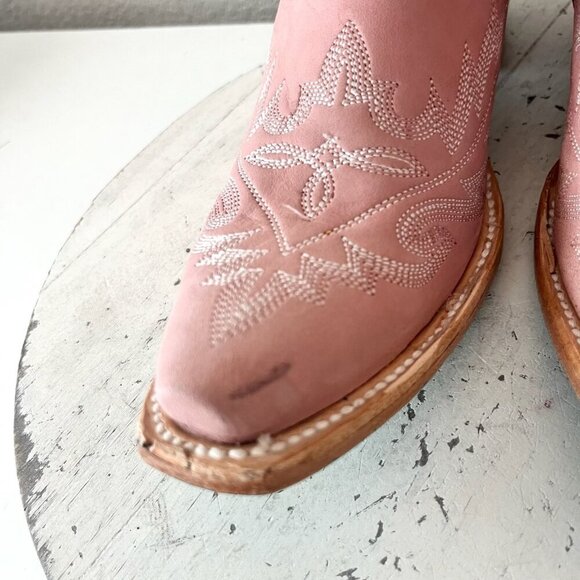 Lane LEXINGTON Over the Knee Womens Cowboy Boots 7.5 Pink Western Cowgirl Tall - Picture 11 of 16